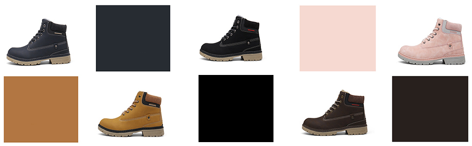 Botas de Nieve Hombre Mujer Cálido Botines Planas Invierno Impermeables Zapatos