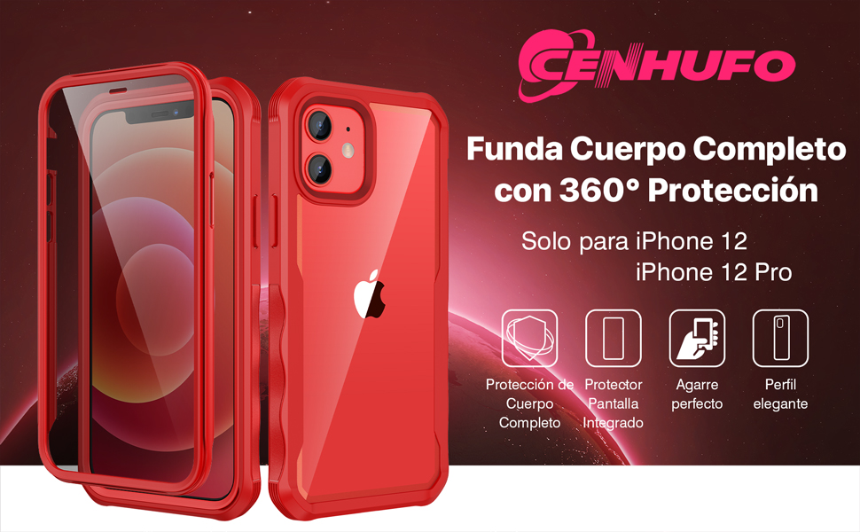 Funda iPhone 12 Pro / iPhone 12 Antigolpes 360 Grados 