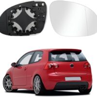 Cristal De Retrovisor Calefactable Lado Derecha Compatible con VW Passat B6 07-11 / Golf MK5 03-08 / Jetta 5 06-11 Espejo Retrovisor