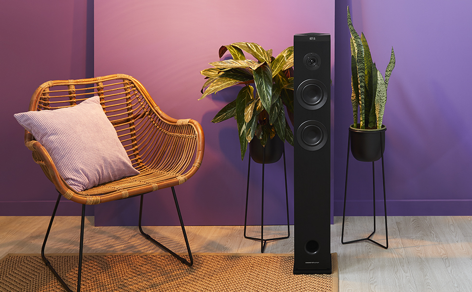 Torre de sonido Energy Sistem, torre de sonido con True Wireless Stereo, torre True Wireless Stereo