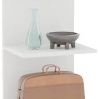 Estante de Pared, Librería para la Pared, Unidad Montada en la Pared, Unidades de Estantes, Estantes Flotantes, Librero, Estante para Dormitorio, Sala de Estar, Cocina, 7 estantes, Blanco