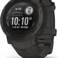 Garmin Instinct 2, Reloj Inteligente con GPS Resistente al Agua, Funciones Deportivas, Pulsioximetría, Puntuación de Sueño y Notificaciones del Smartphone, Negro
