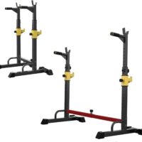 GJXJY Estante para Barbell Ajustable Soporte para Barra De Pesas Squat Rack Soportes Sentadilla Estante Barra con Press Banca Hogar Musculacion Levantamiento Fitness EquipoType A