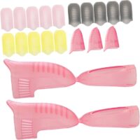 Healvian 1 Juego Kit Quitaesmalte De Uñas De Cristal Clips De Uñas Para Quitar El Esmalte Clips De Remojo De Uñas Pinzas Quitauñas De Gel Polaco Clips De Esmalte De Uñas Páginas 20 Piezas