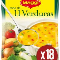 MAGGI Sopa De 11 Verduras - Sopa Deshidratada - Pack de 18 x 53g (4 raciones por sobre)