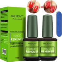 Mágico Quitaesmalte en Gel para Uñas, 15 Ml Quita De Forma Fácil Y Rápida Esmalte En Gel Para Remojo, Quitaesmalte En Gel Mágico Profesional Para Uñas - No Daña Las Uñas(2PCS)