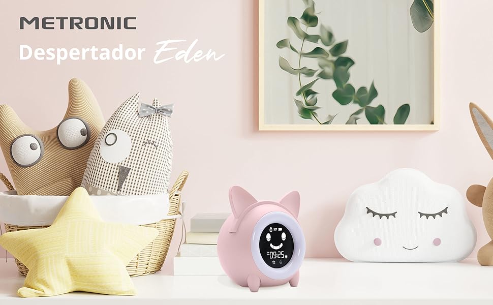 despertador infantil luminoso educativo para niños