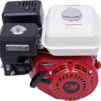 Motor de gasolina de 4 tiempos de 7,5 CV, motor de estacionamiento OHV, motor de kart, motor refrigerado por aire, accionamiento de un solo cilindro, protección contra la falta de aceite, 5100 W,