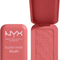 NYX Professional Makeup Buttermelt Blush, Colorete en Polvo, Hasta 12h de Duración, No Mancha, No Transfiere, Tono: 09 Feeling Butta