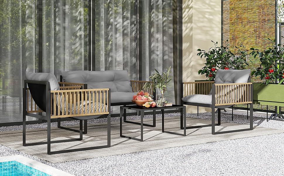 muebles jardin exterior conjunto terraza sofa garden furnitu