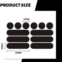 Pegatinas casco moto, Pegatinas Reflectantes para Cascos de Moto, Alta Visibilidad y Seguridad en Condiciones Adversas, Adherencia Óptima y Duradera, Negro