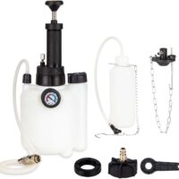 Purgador De Frenos 3l Manual Brake Bleeder Kit,Dispositivo De LíQuido De VacíO De Freno De Embargue con Adaptador E20 & Adaptador De Purga De Freno Universal