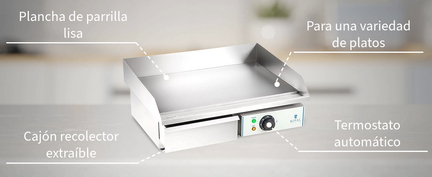 Plancha eléctrica fry-top