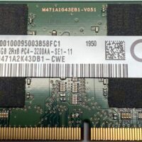 Samsung 16GB DDR4 3200MHz PC4-25600 1.2V 2Rx8 260-Pin SODIMM Módulo de Memoria RAM para computadora portátil M471A2K43DB1-CWE