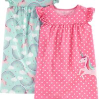 Simple Joys by Carter's Nightgowns (Pack de 2) para Niñas