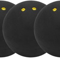 Xijobido Pelotas de Squash,Bolas De Squash Doble Punto Amarillo,Pro Squash Ball Double Yellow Dot,Pelotas de Squash Unsquashable | Pelota De Squash | Squash Balls | Pelota Deportiva de Goma de 38 mm
