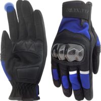 ZLUXURQ Guantes de Moto de Nudillos rígidos para Hombre, Pantalla táctil de Dedo Entero para pilotaje, Carreras, Ciclismo, Escalada, Motocross