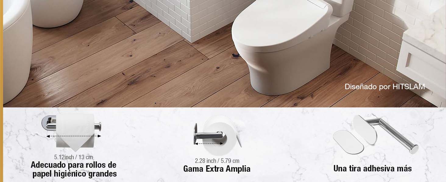 Portarrollos Baño Autoadhesivo