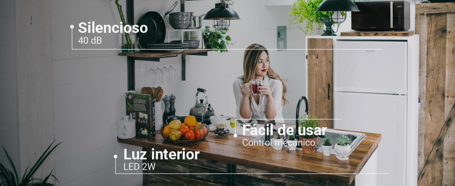 Frigorífico doble puerta, control mecánico, congelador 4 estrellas, color blanco, puerta reversible