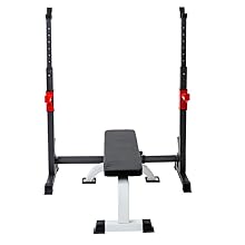 Soporte ajustable para levantamiento de pesas Azai.