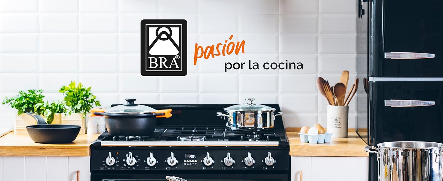BRA, aluminio fundido, menaje, cocina, cacerolas, sartenes, efficient, cocina sana, sostenible