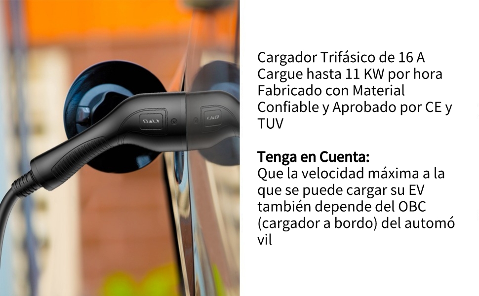 EV Tipo 2 Cable de Cargador