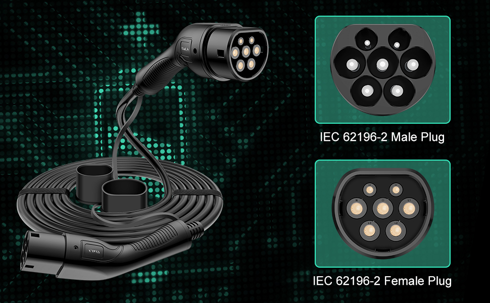 EV Tipo 2 Cable de Cargador