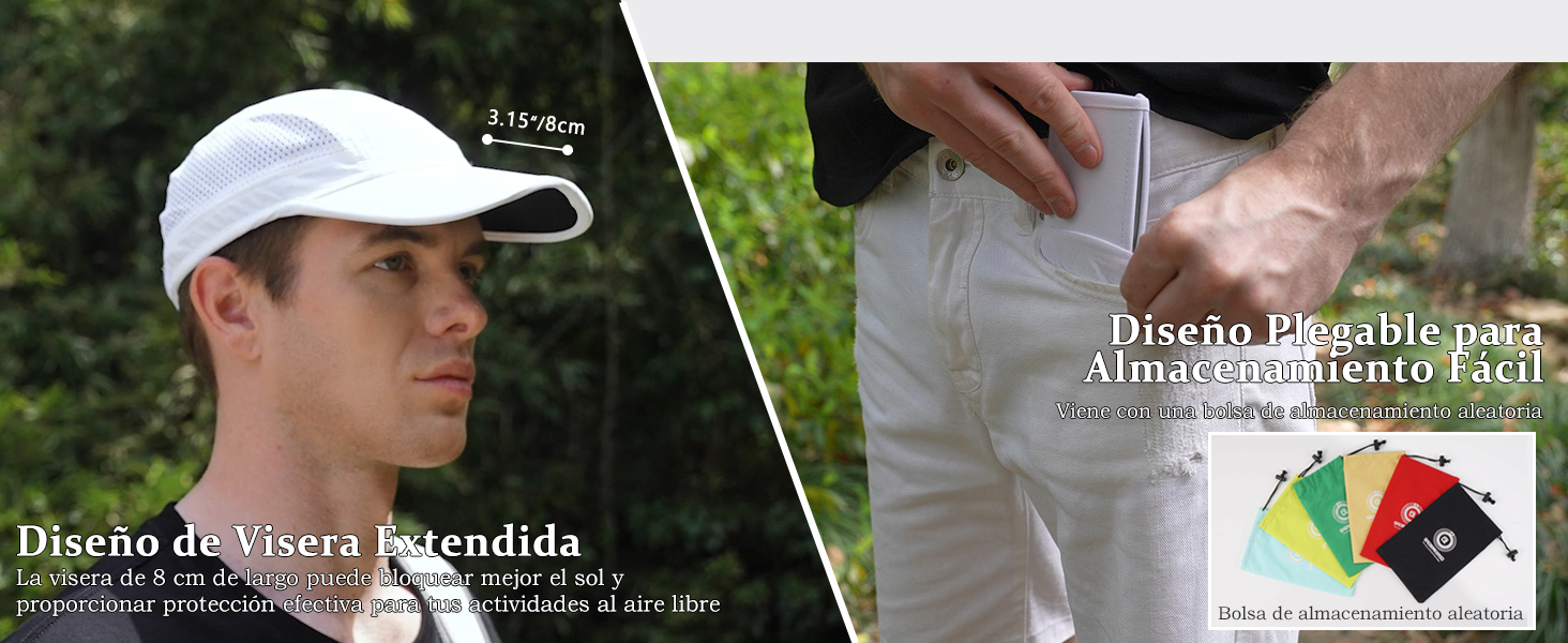 Diseño de Visera Extendida,Diseño Plegable para