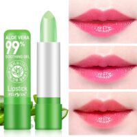 5 Piezas Lápiz Labial Aloe Vera, Bálsamo con Cambio Color...