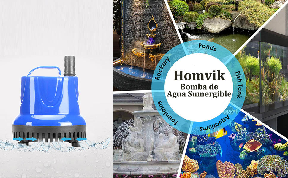 Homvik Bomba de Agua Sumergible