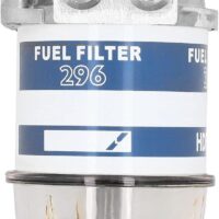 Conjunto De Filtro De Combustible, Conjunto De Filtro De Combustible Universal Para Tractor, Tazón De Vidrio, 7111-296, Repuesto Apto Para Massey Ferguson 133 135 140 145 165 168 175 178