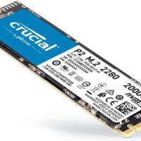 Crucial P2 CT2000P2SSD8 Disco Duro sólido Interno SSD de 2TB, de hasta 2400 MB/s (3D NAND, NVMe, PCIe, M.2), multicolour
