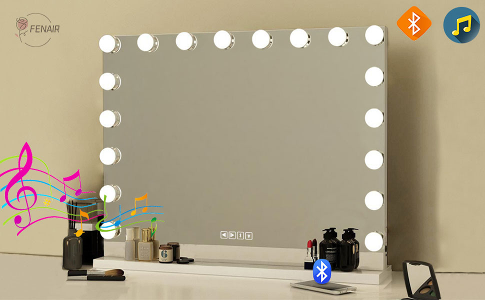 Fenair - Espejo de Hollywood con Bluetooth