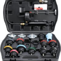 FreeTec 18PCS Sistema de Enfriamiento de Presión Probador de Fugas del Coche Herramienta del Detector Adaptador del Tanque de Agua Refrigerante Automático