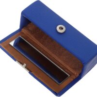 NULYLU Estuche De Labios Portátil De Piel Sintética para Una Barra De Labios Organizador De Maquillaje Compacto En Color con Textura De Lichi para Mujeres
