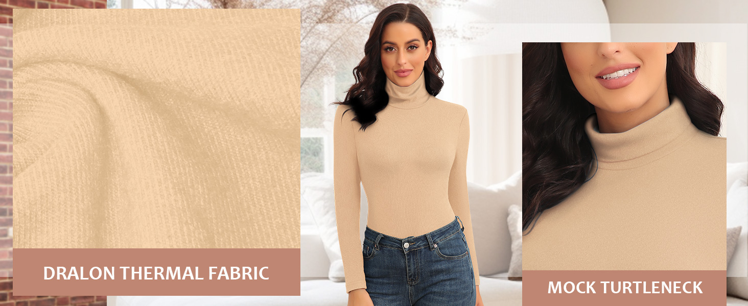 WOWENY Camisetas Térmicas de Manga Larga Mujer Ropa 