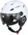 TOMSHOO Casco de Esquí, Casco de Seguridad Certificado Esquí Profesional Snowboard Casco de Deportes de Nieve Orejera Desmontable Gafas integradas/Sin Gafas