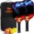 Linkax Palas de pickleball, juego de 2 paletas de pickleball ligeras de fibra de vidrio con 4 bolas de pickleball, 1 bolsa de pickleball, juego de raquetas de pickleball, regalos para mujeres, hombres