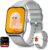 2023 Reloj Inteligente Hombre con Llamada Asistente Voz, Libertas 1.96″ Ultragrande HD Pantalla Smartwatch 120 Sports 3ATM, Sueño SpO2 Frecuencia Cardíaca, Podómetro iOS Android Gris