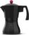 Taurus Black Moments 12 – Cafetera italiana, 12 tazas, base y filtro de acero inoxidable, mango ergonómico, válvula de seguridad, cierre de silicona para mayor seguridad, para todos los fuegos, negro