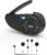 EJEAS Q8 Mesh 3.0 Sistema de Comunicación de Intercomunicación Grupal, Intercomunicador Casco Moto Bluetooth 5.1 con Reducción de Ruido CVC y Uso Compartido de Música para 6 Jinetes(1 Paquete)
