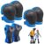 Protecciones Patines Set, Set Rodilleras Coderas y Muñequeras, Rodilleras para Bicicleta para niños, Juego de Protectores para niños para Patines, para Patinaje, equitación, Skateboard