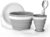 Odoland Kit de Vajilla para Camping para 1 Persona con Cuenco Plegables Silicona y Taza de Viaje con Tapa, Cuchara Ensalada Acero INOX, para Camping Picnic Senderismo Viaje Mochilero