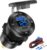 Toma USB 12V, Cargador USB rápido Marino de 3 Puertos a Prueba Agua, Toma Cigarrillos USB de reemplazo de Aluminio con Interruptor y voltímetro, Adecuado para Barcos, vehículos recreativos, Camiones
