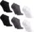 DANISH ENDURANCE Calcetines Tobilleros en Bambú, Calcetines Cortos Transpirables, Extra Suaves, 6 Pack