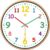 30 CM Reloj de Pared para niños, silencioso, Funciona con Pilas, Reloj Decorativo, Colorido, fácil de Leer, Reloj de Pared de cristalpara niños, Sala de Estar, Dormitorio, Sala de Estudio