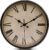 Lawei Reloj de pared de 11 pulgadas, reloj de cuarzo retro sin tictac, diseño retro de cuarzo de calidad con números romanos, relojes clásicos fáciles de leer para el hogar, oficina, escuela (marrón)
