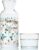 Wrenbury Juego de jarra de agua y vidrio para mesita de noche, jarra de vidrio de 700 ml con taza, elegante jarra decantadora para dormitorio y comedor, diseño flora