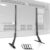 Soporte TV Universal 23 a 65 Pulgadas, Altura Ajustable para LCD/LED/OLED TV Plana y Curva, MAX VESA 800x400mm, Soporta hasta 50kg, Negro