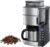 Russell Hobbs Cafetera de Goteo Grind & Brew – 10 Tazas, Jarra Térmica 1L, Molinillo para 250 g, 3 Niveles Molienda, Selector de Intensidad, Programable, Acero Inoxidable, Plata y Negro – 25620-56